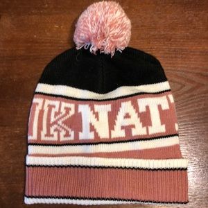 Pink nation winter hat
